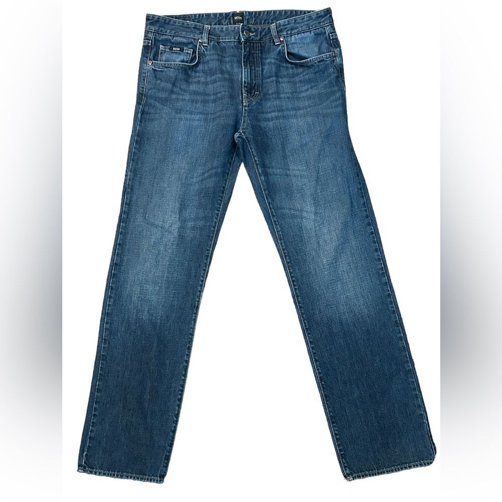 Hugo Boss Mens Kansas Regular Fit Jeans 36x34 Excellent Condition Authentic